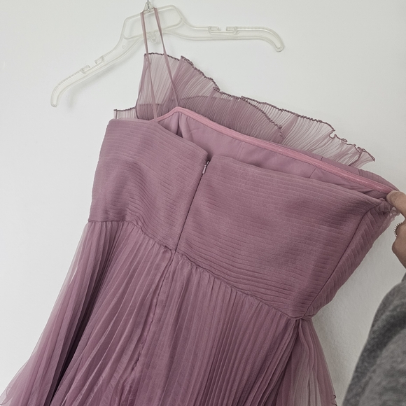 Theia One Shoulder Formal Dress, Dusk - Picture 5 of 6